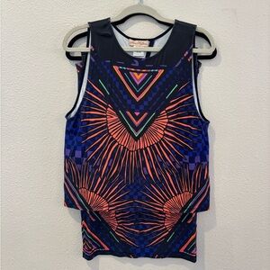 Mara Hoffman Pencil Skirt and Open Back Tank Set Large festival boho aztec